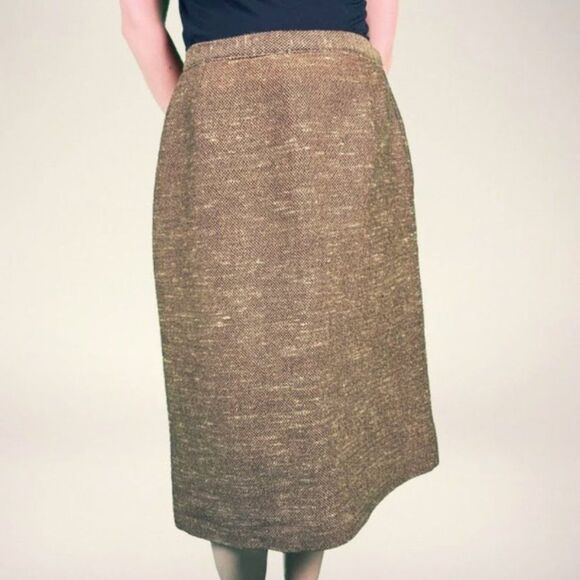 CLEARANCE! Brown VINTAGE Handmade Skirt Size 4 VGUC - Picture 3 of 7